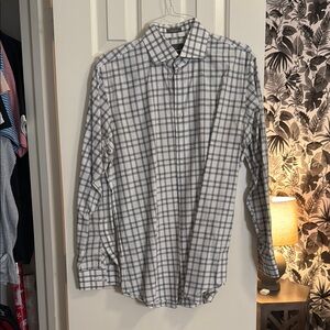 Men's Gray Plaid Shirt